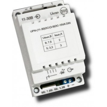 Преобразователь напряжения, Бастион, UPN-(11-30) DC/(3-9) DC-15VA DIN