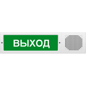 Оповещатель охранно-пожарный комбинированный свето-звуковой (табло), Арсенал Безопасности, Молния-12-З исп.2 Выход